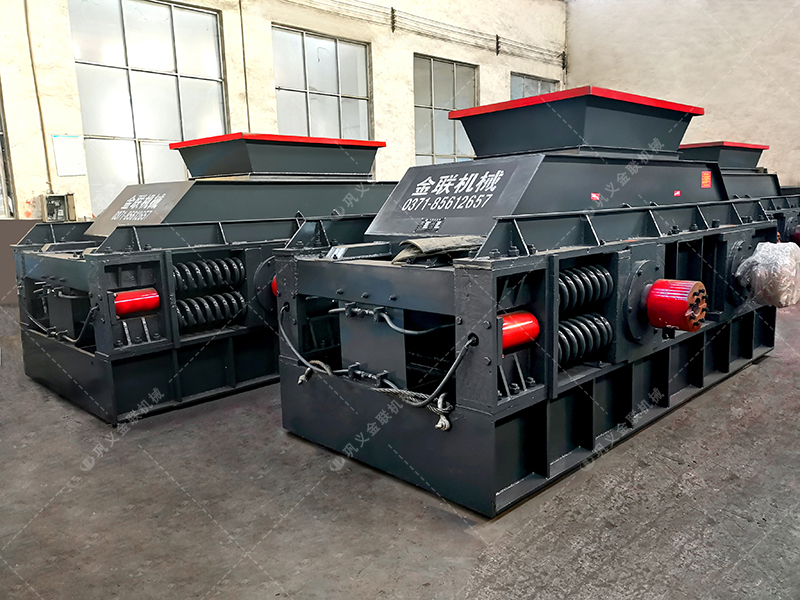 2PG1508大型對輥破碎機發貨圖片_發往廣東清遠_破碎石英砂